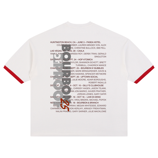 BOP Tour 2025 Color Block Drop Shoulder T-Shirt