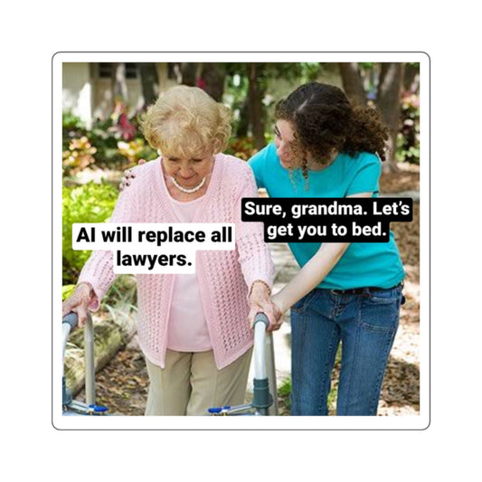 'AI' Grandma Sticker